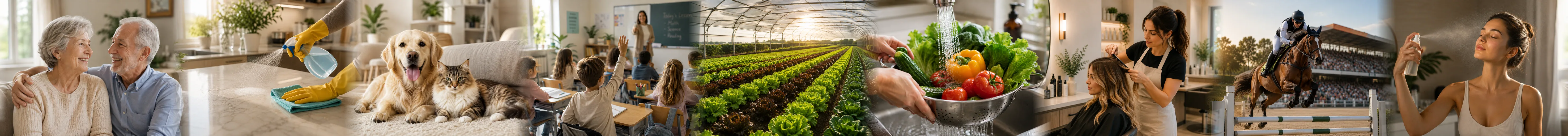 Seniors, pets, classrooms, greenhouses, produce, salons, horses and skincare with better water